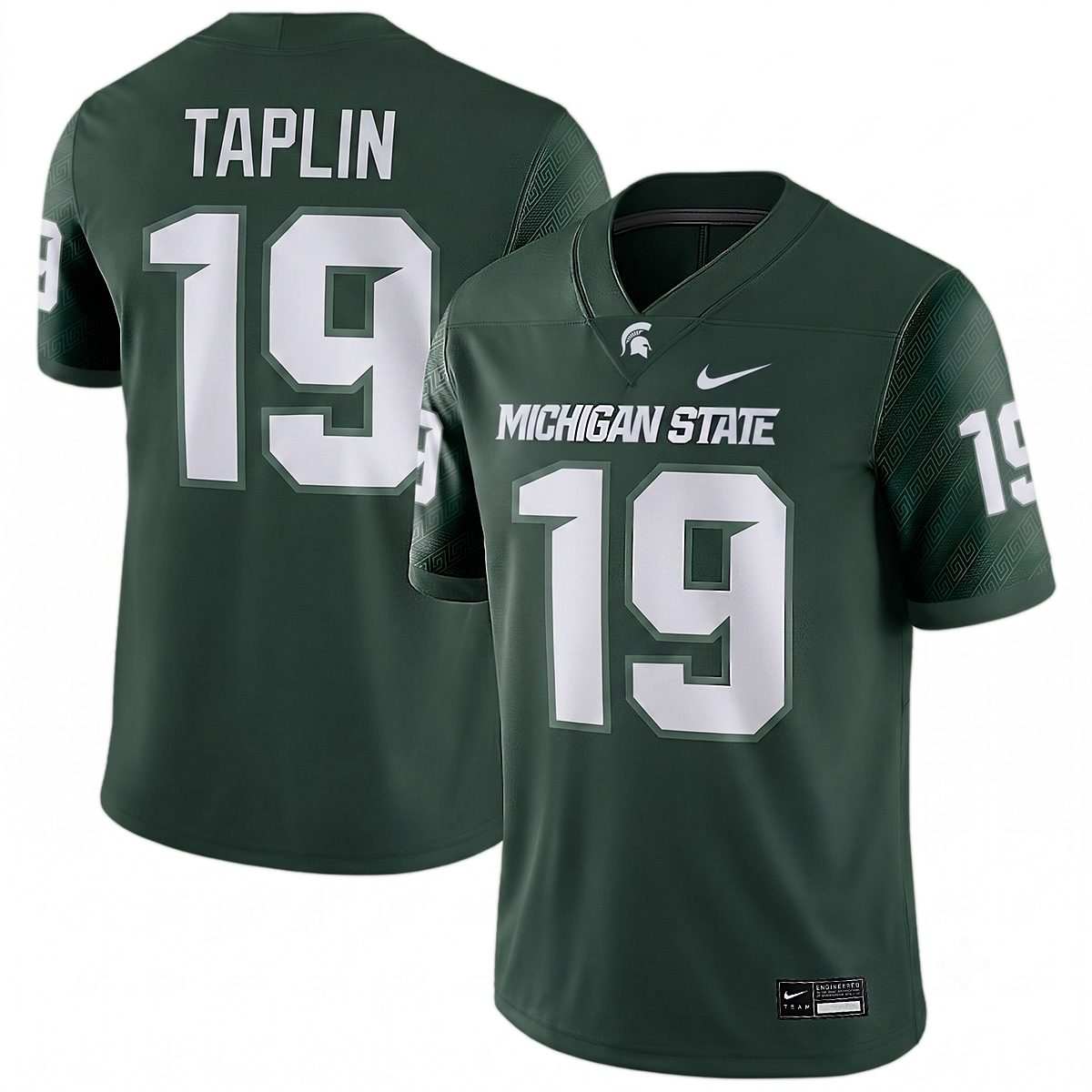 Charles Taplin Michigan Spartans Football Green Alternate Game Jersey - All Stitched