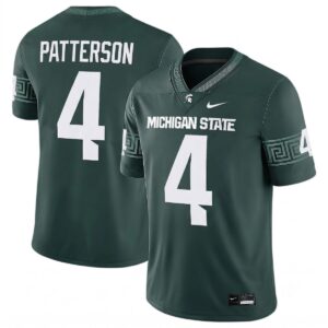 Jaziun Patterson Michigan Spartans Football Green Game Jersey - All Stitched