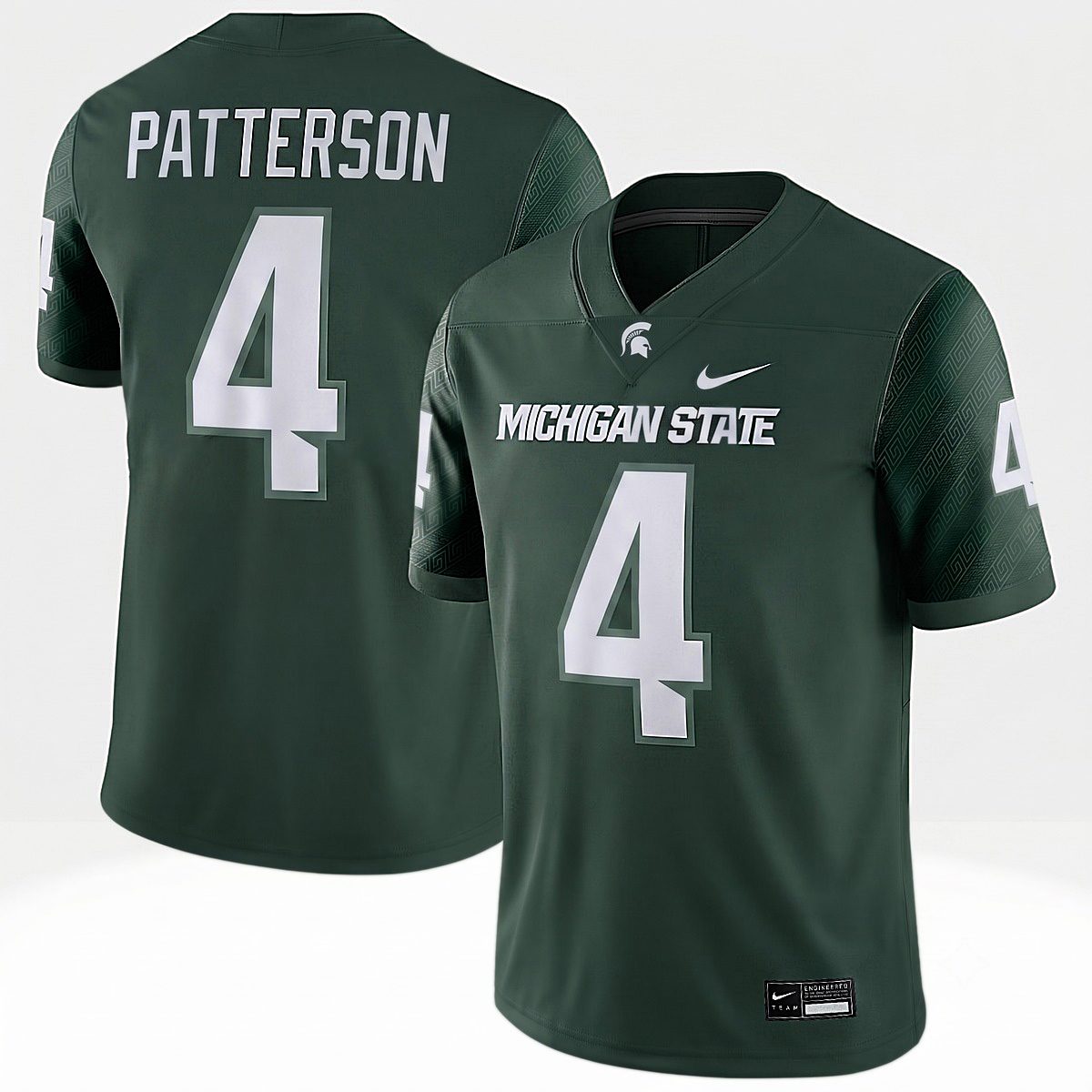 Jaziun Patterson Michigan Spartans Football Green Alternate Game Jersey - All Stitched
