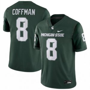 Kayd Coffman Michigan Spartans Football Green Alternate Game Jersey - All Stitched