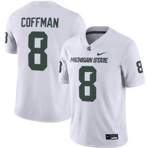 Kayd Coffman Michigan Spartans Football White Alternate Game Jersey - All Stitched
